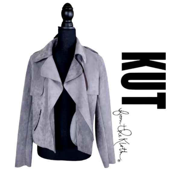 Kut from the Kloth Jackets & Blazers - KUT FROM THE KLOTH FAUX SUEDE OPEN FRONT JACKET Women's XS
